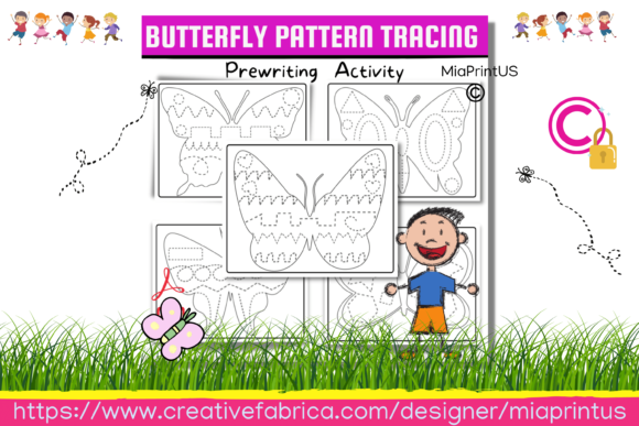 Download Butterfly Pattern Tracing Activity - Fly Collection