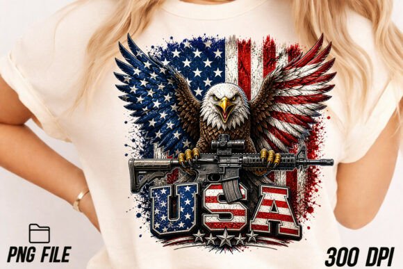 Download Eagle USA Flag Patriotic 4th of July Png - Patriotic Collection