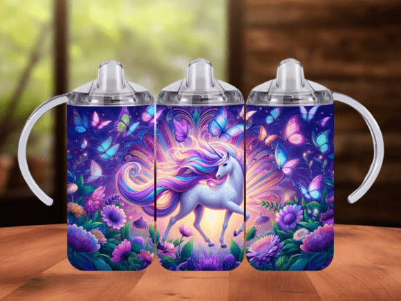 Download Magic Unicorn Butterfly 12oz Tumbler PNG - Fly Collection