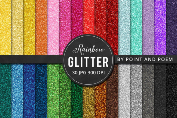 Download Rainbow Glitter Digital Paper - Glitter digital paper Collection