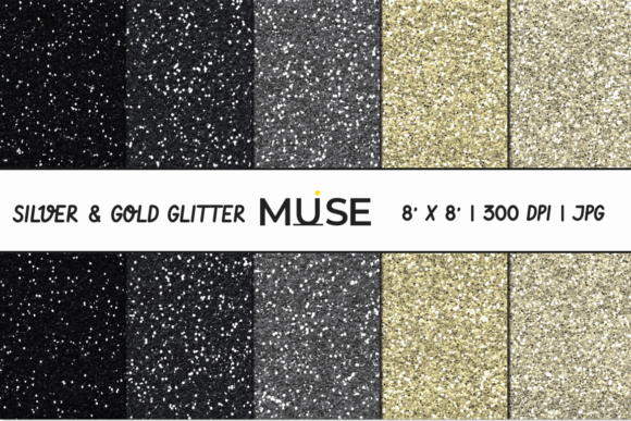 Download Silver Gold Glitter Digital Paper - Premium Resources