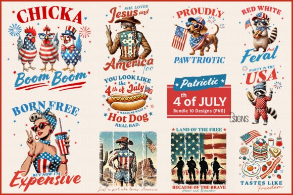 Download 4th of July USA Patriotic Bundle Png - Patriotic Collection