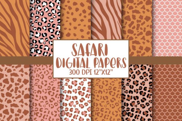 Download Boho Animal Print Digital Papers - Animal print digital paper Collection