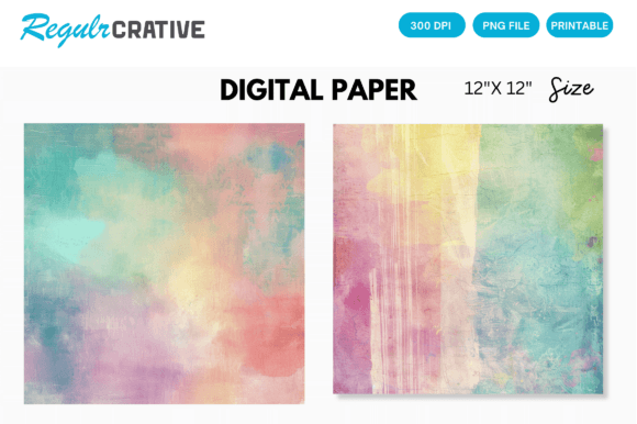 Download Rainbow Color Pastel Digital Paper Pack - Premium Resources