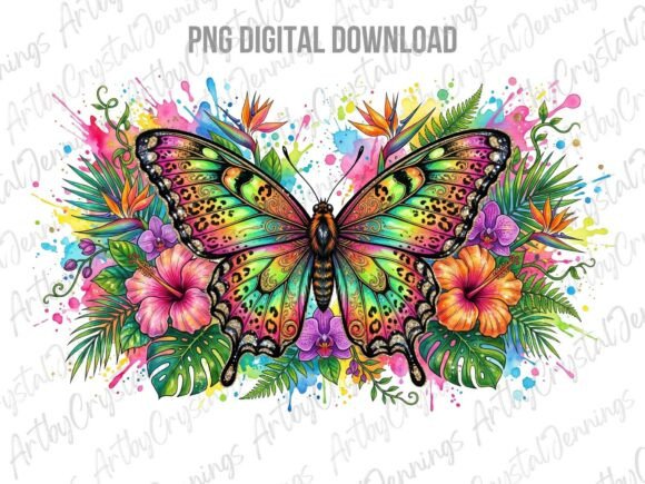 Download Vibrant Leopard Butterfly PNG - Fly Collection