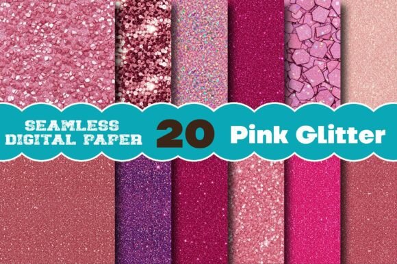 Download Pink Glitter Digital Paper - Premium Bundle
