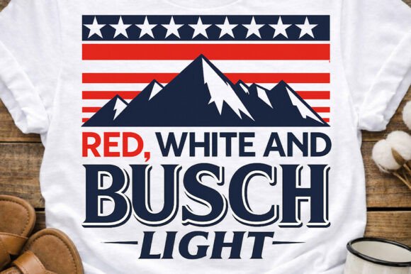 Download Red White Busch Light Patriotic USA PNG - Patriotic Collection