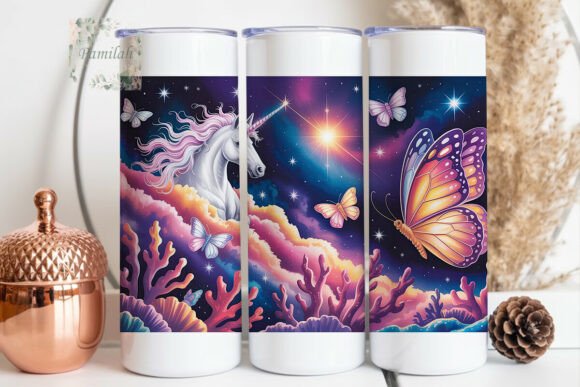 Download Mystical Unicorn Butterfly 20oz Tumbler - Fly Collection