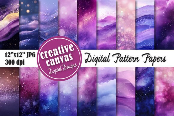 Download Cosmic Glitter Digital Paper - Premium Bundle